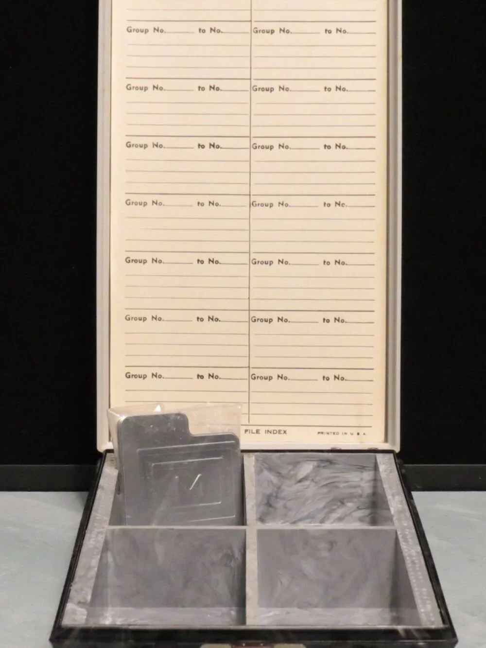 ZEPHYR DUOFILE SLIDE FILE Storage Organizer CASE Holds 100 2X2